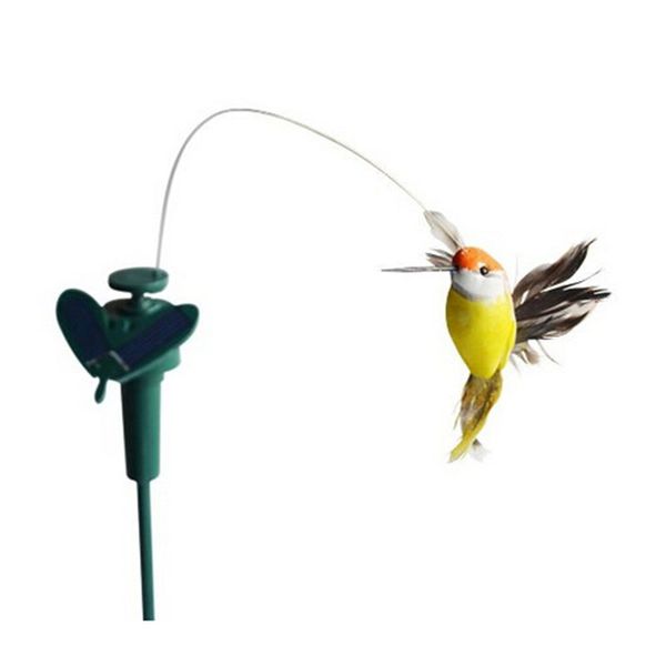 

wholesale- leadingstar funny solar toys flying fluttering hummingbird flying powered birds random color for garden decoration selling