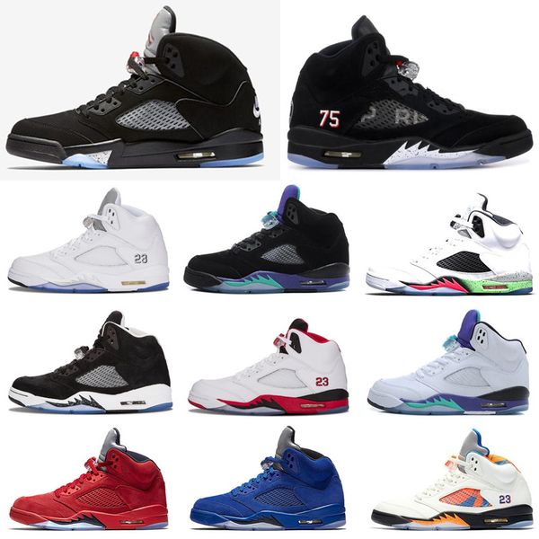 

5s basketball shoes 5 black metallic 3m reflect black grape oreo men red suede cdp white cement psg sports shoes sneakers