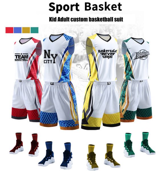 

2018 cool new ba ketball uniform cu tom kid male ball uit ba ketball training match jer ey cu tomized whole ale printed number