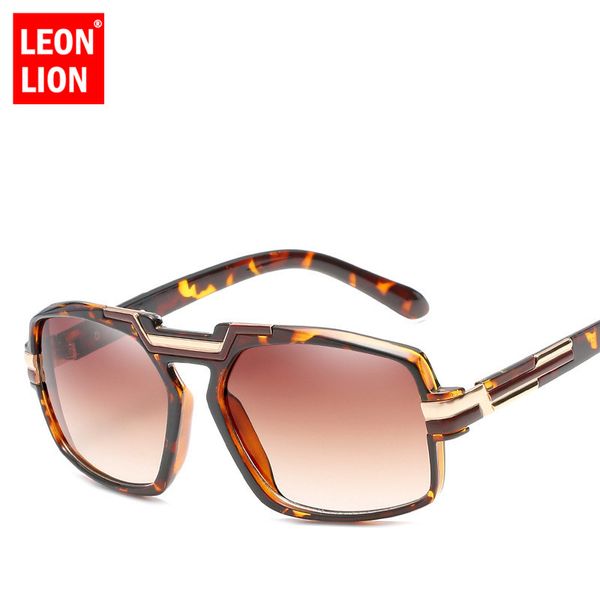 

leonlion 2018 vintage large frame sunglasses women mirror glasses lady sun glasses street beat lunette de soleil femme, White;black
