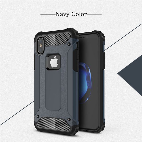 

for iphone case combo shockproof for iphone x case hard plastic soft tpu rubber for goophone armor phone case