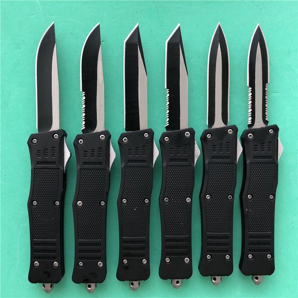 

9.42 inch combat D/A Auto knife 440C steel Two-tone blade Large A161 Zinc aluminum handle survival knives with nylon sheath