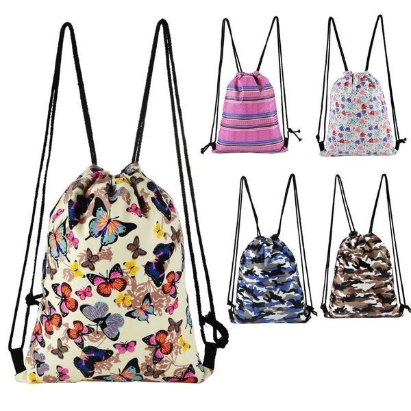 

fashion unicorn bag casual satchel rucksack bundle pocket drawstring bag bolsos flamingo