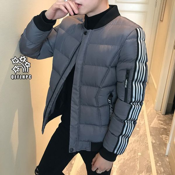 

autumn winter fashion casual youth men jacket loose coat jackets men outerwear &coats stand collar long sleeve thick adding cotton ah21, Black;brown