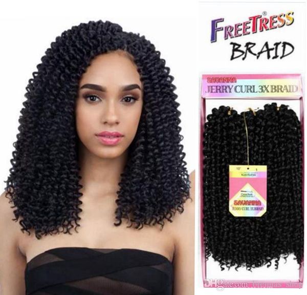 2019 Ombre Braiding Hair Bundles Crochet Braids Freetress Bohemian