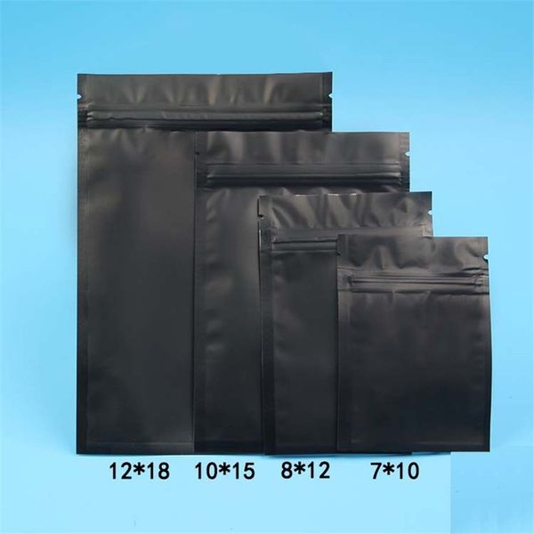 1500pcs/lot 5 colors barrier heat seal Retail Package bag black aluminum foil ziplock stand up pouches for