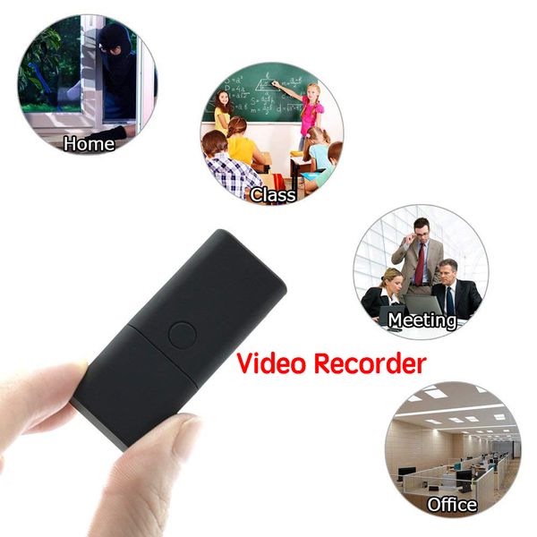 

wholesale holeless u-disk camera hd 960p mini nonporous usb flash drive camcorder video recorder support voice recording