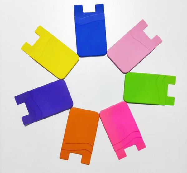 

low price wholesale pocket pal sticky phone case stick on card holder clip 3m sticker smart wallet mobile card holder for cellphone