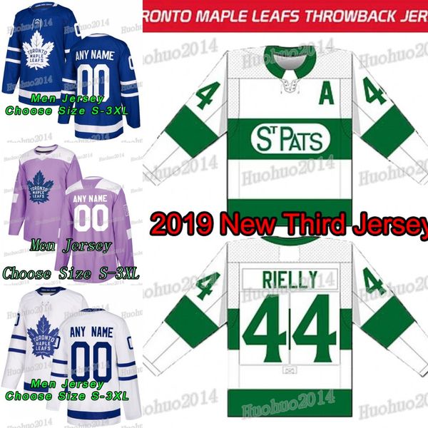 

2019 Third Toronto Maple Leafs 91 John tavares Fights Cancer Mitchell Marner Auston Matthews William Nylander Brown Andersen Rielly Jerseys
