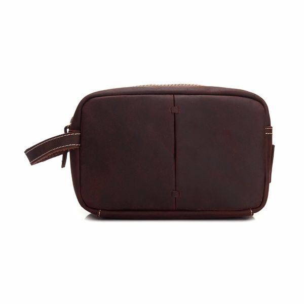 

retro crazy horse leather outdoor lady carrying case portable storage bag leather large capacity multi-function handbag