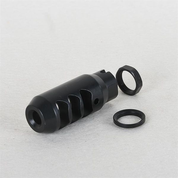 

ping muzzle device .308 m14x1lh thread muzzle brake pressure reducer with crush washer + jam nut