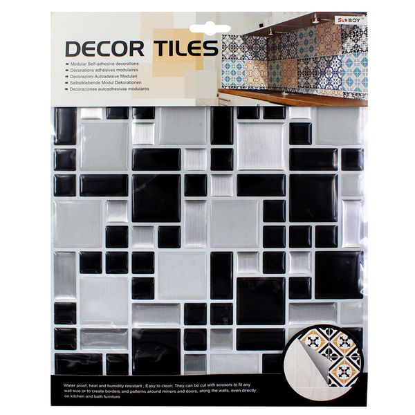 

kitchen bathroom special 3d wallpaper size:10*10(in) mosaic waterproof self adhesive tile wall stickers pvc tile stickers