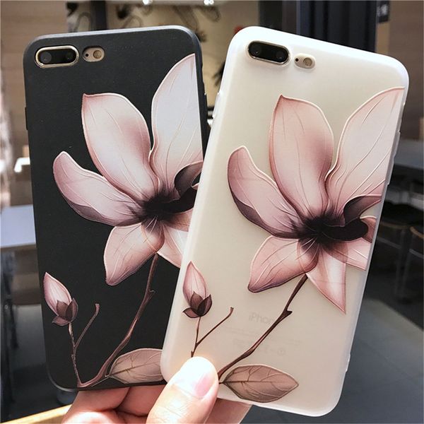 

Lotus Flower Чехол для iPhone XS Max XR Рельеф Роза Цветочный чехол для iPhone X 7 6 6 S Plus 5 SE ТПУ Крыш