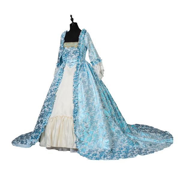 

renaissance victorian christmas party brocade princess dress masquerade gown theater costumes, Black;red