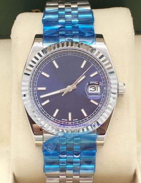 

2018 new new medium 36mm blue dial index 178274 sant blanc automatic sports watch, Slivery;brown