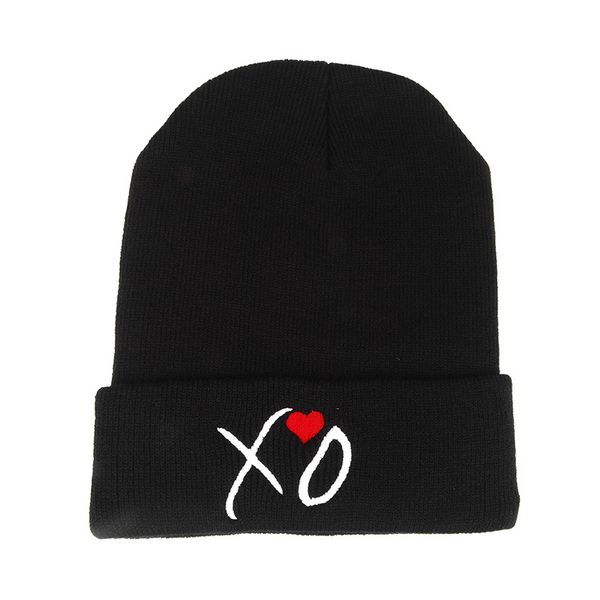 

2017 new fashio skullies beanies xo caps warm hat lady men print hip hop hat autumn winter warm caps street leisure knitted hat, Blue;gray