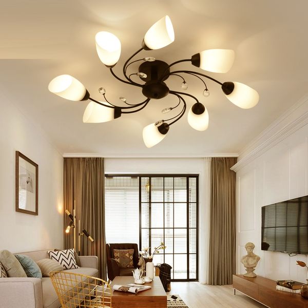 

creative living room lamp modern simple led ceiling light american bedroom restaurant ceiling lamps art l hall culb bar coffee shop lighting