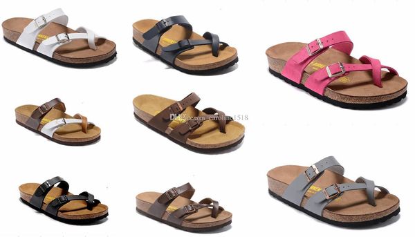 

805 Mayari Arizona Gizeh 2018 street summer Men Women flats sandals Cork slippers unisex Sandy beah casual shoes print mixed size 34-45