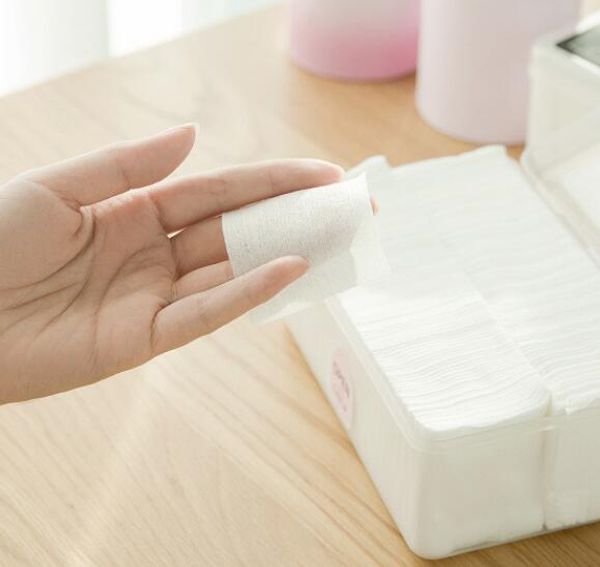 

1000 pcs makeup remover ultrathin cosmetic cotton makeup cotton face nonwoven fabric water saving wet compress diy mask ing