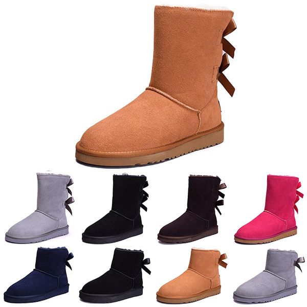

2018 NEW Australia Classic WGG women winter boots chestnut black grey navy blue designer womens snow boots ankle knee boot size 5-10