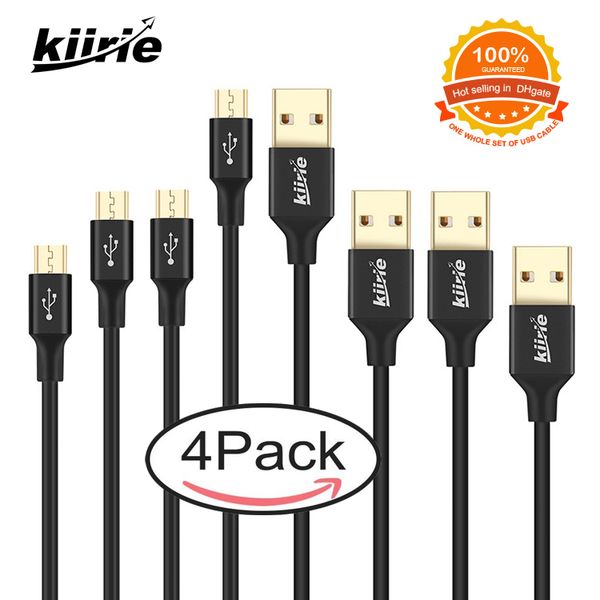 

Kirie Micro Usb кабель с 4-линиями передачи данных Тип C зарядный кабель для сотовых телефонов samsung galaxy S9 plus ip 7 8 X зарядные кабели