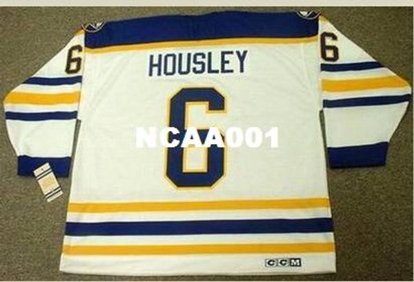 

mens #6 phil housley buffalo sabres 1988 ccm старинные прочь хоккей джерси или обычай любое имя или номер ретро джерси, Black;red