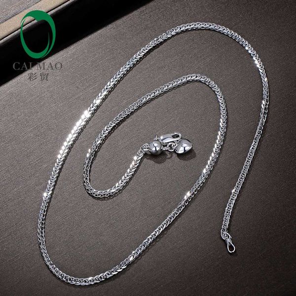 

caimao ladies 18kt white gold chain necklace 18" about 45cm wholesales, Silver