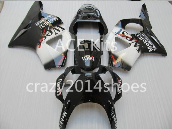 

мотоцикл обтекатель комплект для honda cbr900rr 954 02 03 cbr 900rr 2002 2003 cbr900 abs горячий черный белый обтекатели комплект + 3gifts k