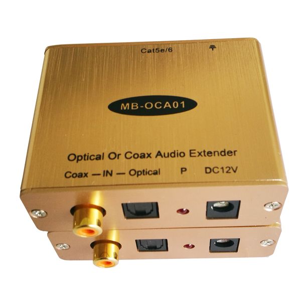 

digital optical toslink audio extender over cat5e/6 up to 500ft