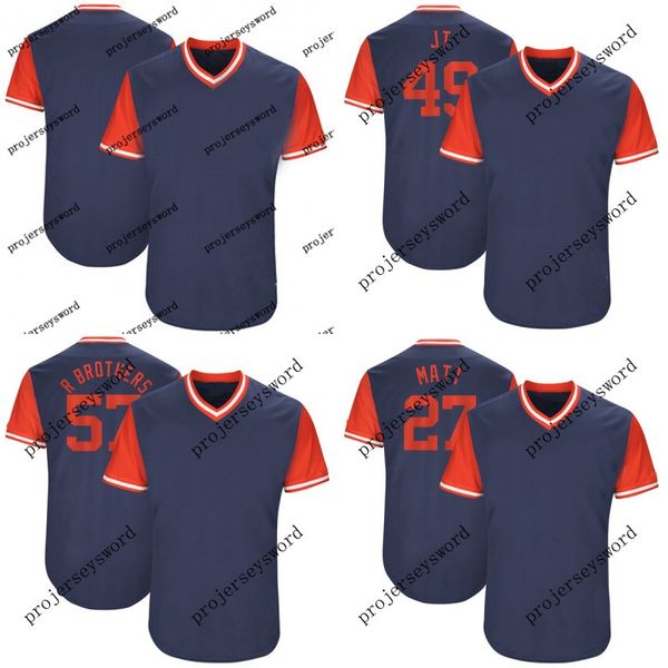 

Atlanta 27 Matt Kemp Matt 30 Jason Motte jMotte 45 Matt Wisler Wisler 58 Luke Jackson Jackson 2017 Players' Weekend Baseball Jerseys