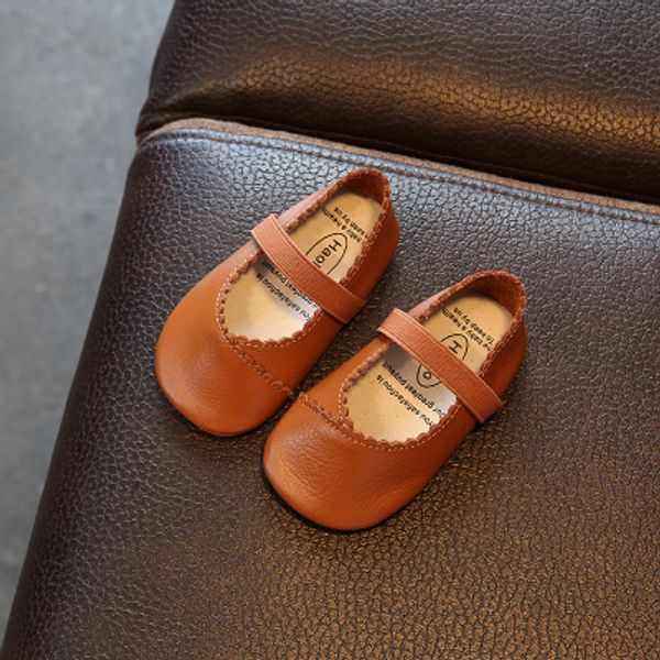 

2018 kids sheepskin handmade shoes for girls genuine leather cute shoes in four colors top quality free shipping