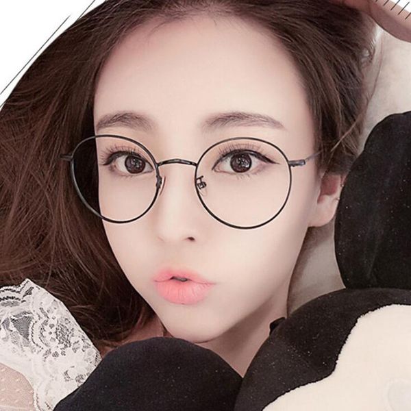 

mizho new designer woman glasses optical frames metal round glasses frame men clear lens eyewear black silver gold eye