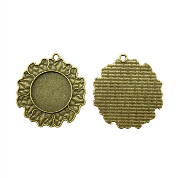 

6 шт. кабошон камея базовый лоток рамкой пустые поставки для ювелирных изделий вс clound одной стороне внутренний размер 25 мм круглый ожере, Slivery;crystal