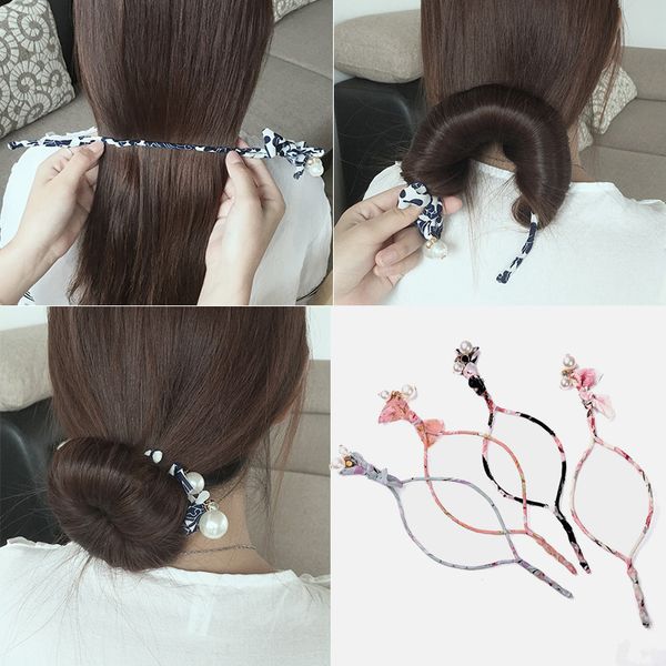 Woman Donuts Bud Head Band Ball French Twist Magic Diy Tool Hair Bun Maker Sweet Dish Made Hair Band Hair Accessories Pin Pretty Hair Accessories