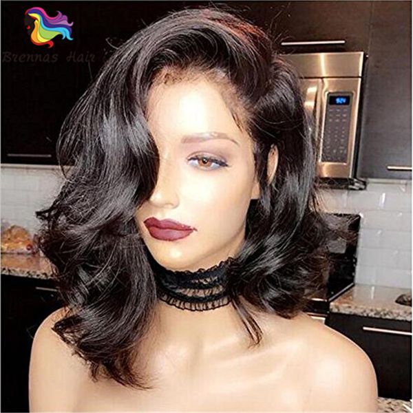 Bleached Knots Glueless Customized Front Lace Wigs For Back Women