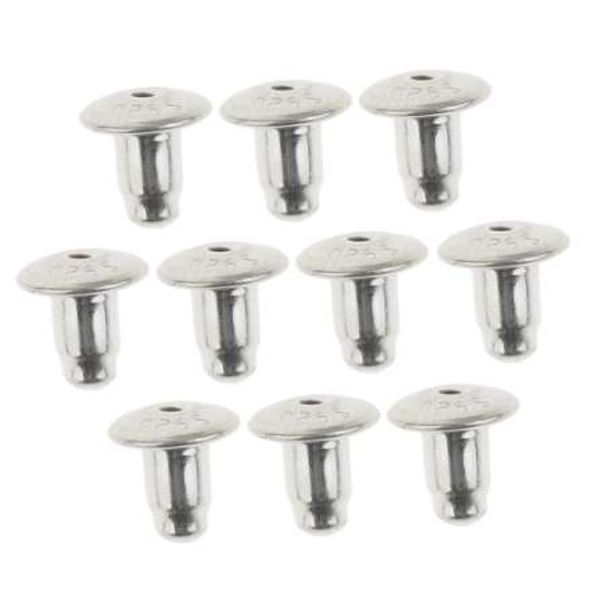 

10pcs925 sterling silver earring back plug earnut for diy earring jewelry making accessories 4mm/6mm, White