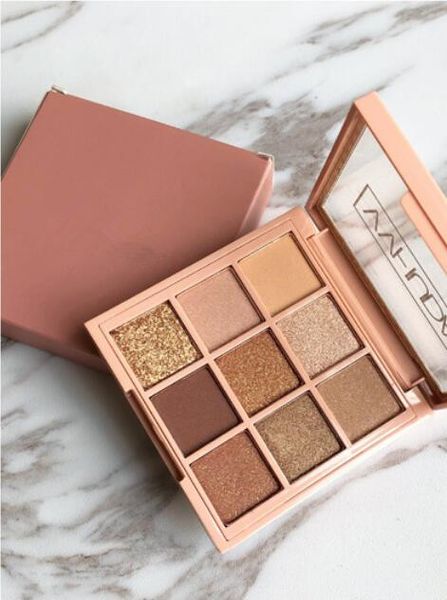 

vv eyeshadow 9 colors golden shimmer matte and satin easy to wear for beginner ing