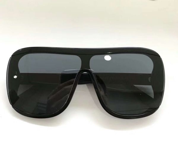 

women dakota tm tf 0559 shiny black plastic sunglasses light grey gradient sunglasses with original case, White;black
