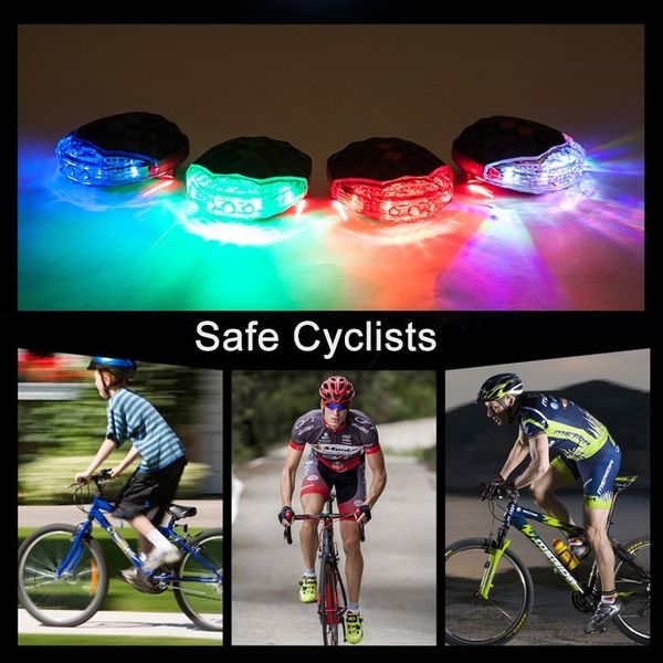 Bicicleta Traseira Taillight 2 Laser + 5 LED Flash LED Lâmpada Ciclismo Noite de Aviso de Segurança Da Lâmpada Da Bicicleta Ao Ar Livre Cauda Luz Acessórios À Prova D 'Água