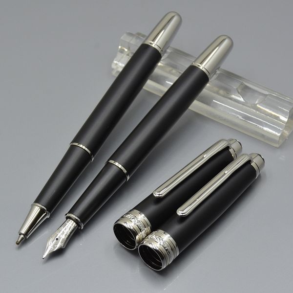 

NEW Luxury MB-163 Matte black Roller pen Ballpoint pen business office suppliers with series Number Fountain pens High quality