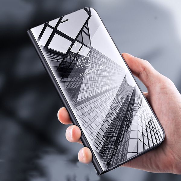 

Чехол Для Samsung Галактики С8 С9 Плюс Роскошный Зеркало Флип Стенд Кожаный Чехол Smart V