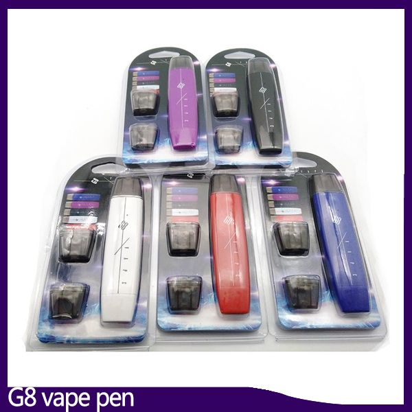 

Набор ручек Vape G8 Двойная пуля для плоского дыма 300 мАч с 1 мл распылителя с сердечником из хлопка Аккумулятор Vape мод VS suorin drop 0268084-1