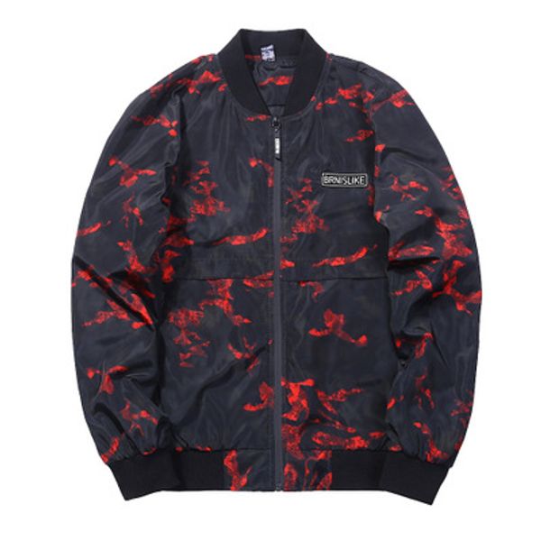 

Spring Men's Windrunner Light Fashion Design Stand Collar Coats Hoodies Male Contrast Jackets Slim Fit Windbreaker Outwear
