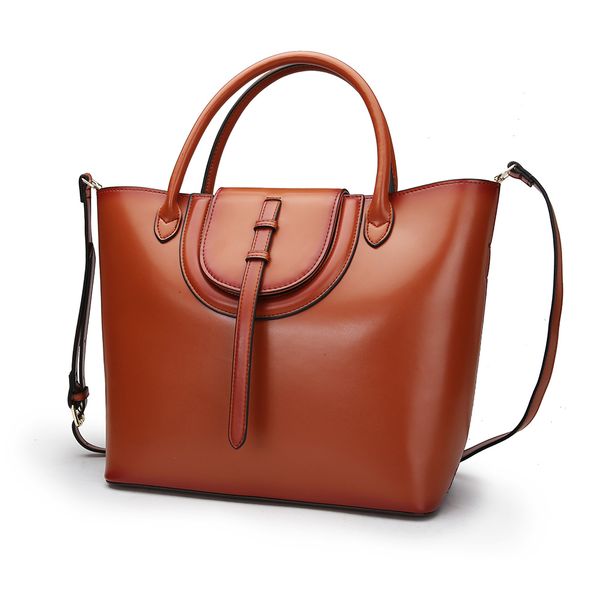 

2018 fashion women handbag genuine leather casual totes handle bag ladies shoulder crossbody bags