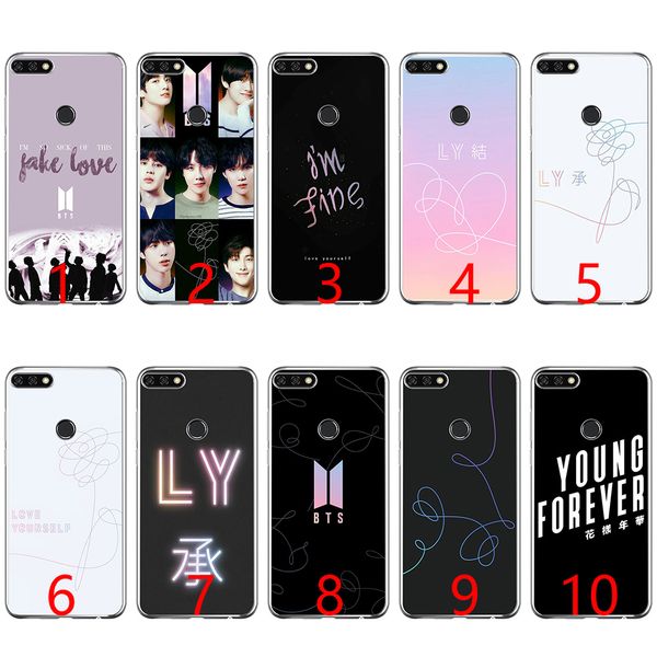 

BTS Yourself Fake Love Bangtan Мягкий силиконовый чехол для телефона для Huawei P8 P9 Lite 2015 2016 2017 P10 20