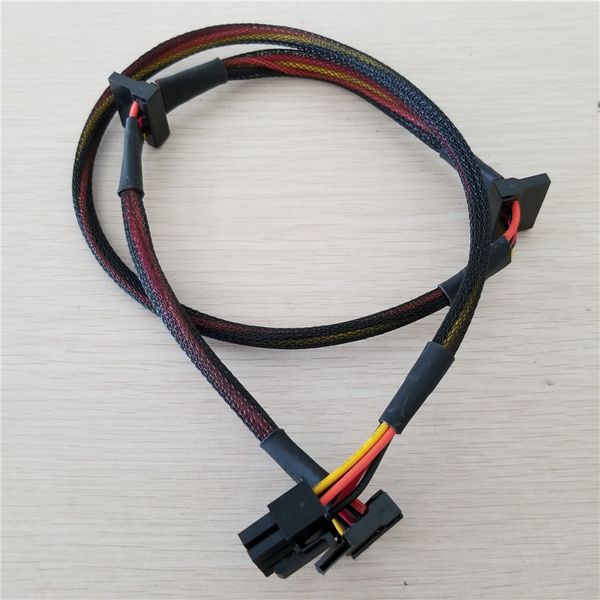 

Wholasale 100pcs/lot Modular PSU 6Pin to 3 Port SATA Power Cable 18AWG Wire 80cm for NP TP ECO Series
