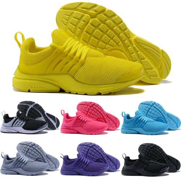 

new 2018 prestos 5 v running shoes men women presto ultra br qs yellow pink oreo outdoor sports fashion jogging sneakers size us 5.5-12