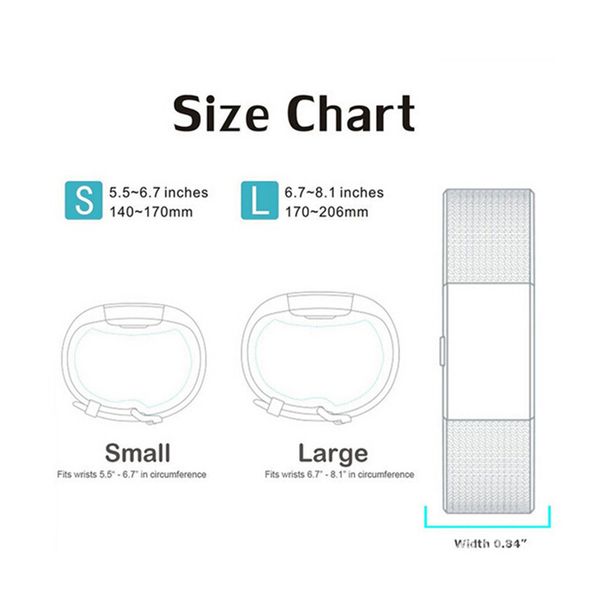 fitbit charge 2 size guide