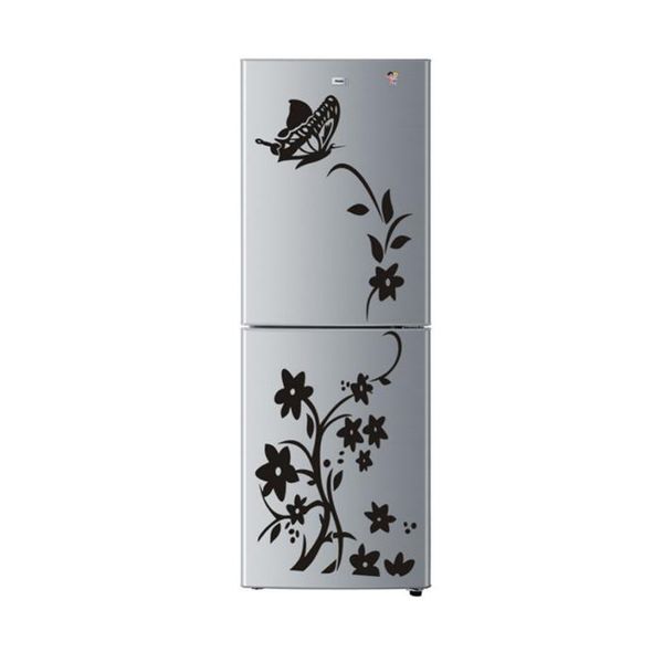 

butterfly flower shape wall stickers diy home decals art mural wallpaper black sticker for home refrigerator decorations
