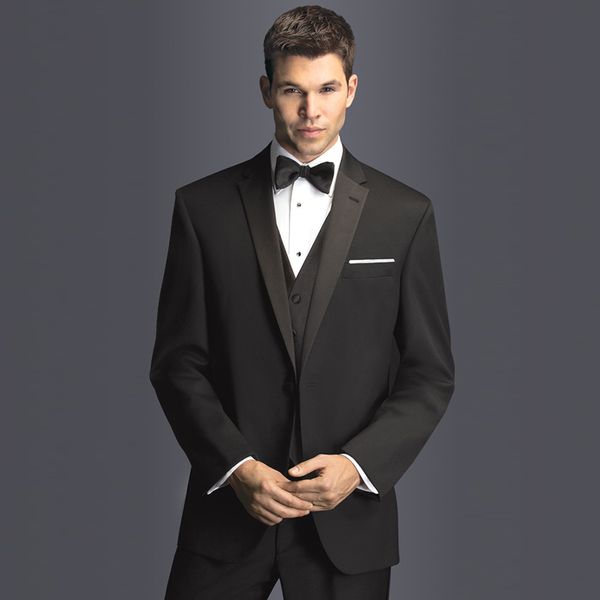 

2018 black men suits wedding suits evening dress custom made bridegroom groomsmen 3piece slim fit formal blazer prom party tuxedos man, Black;gray